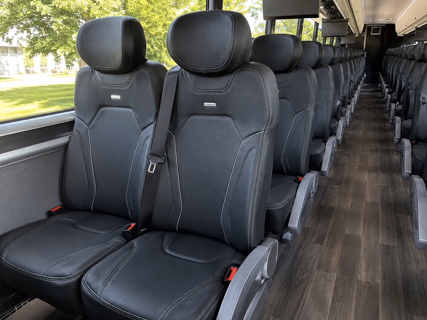 sandy springs charter bus inside