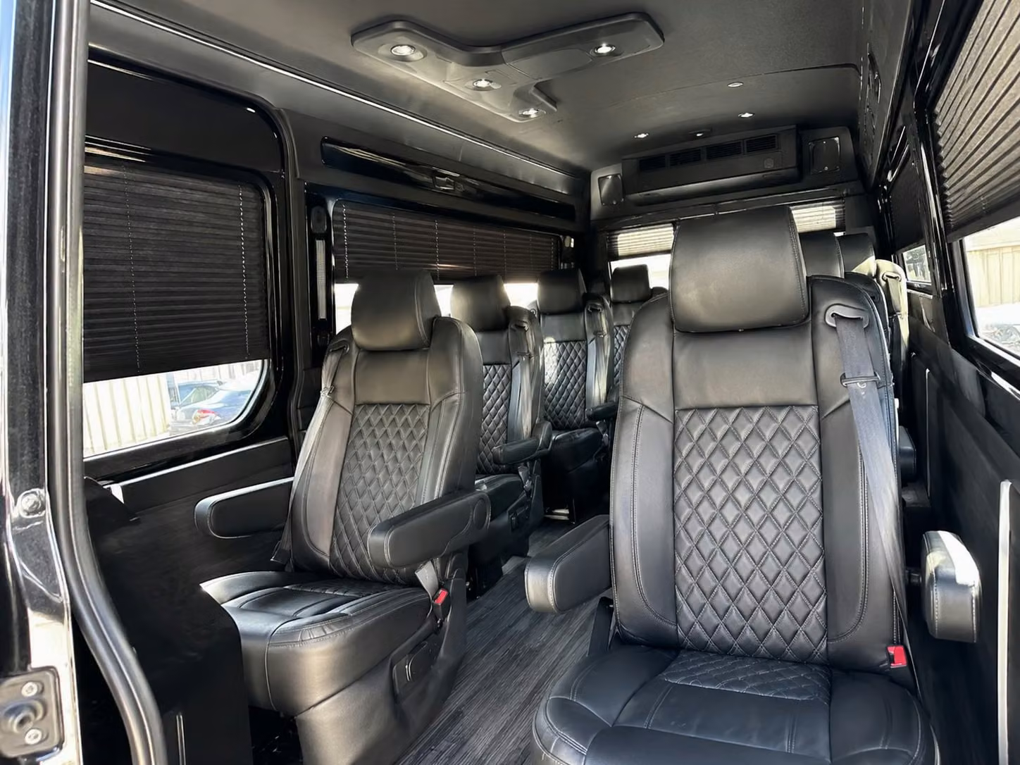 sprinter van with driver inside